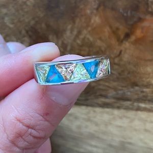 Rainbow Sterling Silver Ring